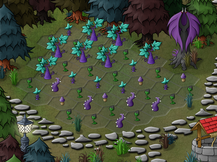 Schalte neue Pflanzen und Gärten frei.